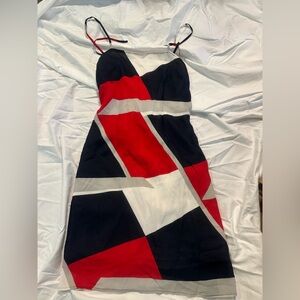 Tommy Hilfiger Red and White Dress